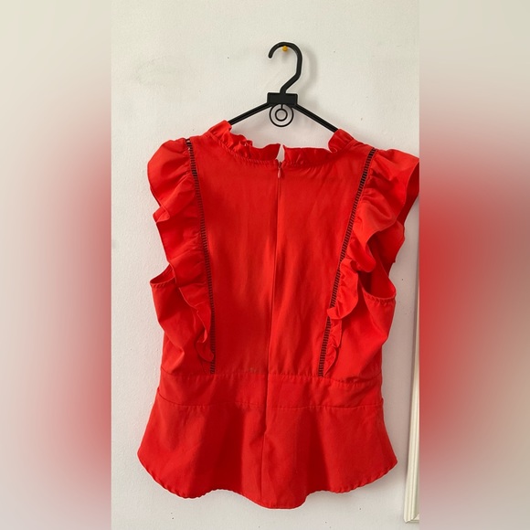 Orange Lightweight Relaxed Blouse main image 0